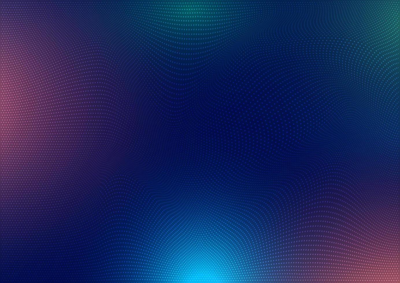 Fondo de tecnología abstracta con partículas que fluyen vector