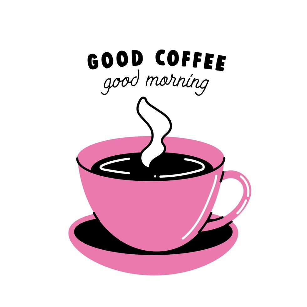good morning affirmation vector