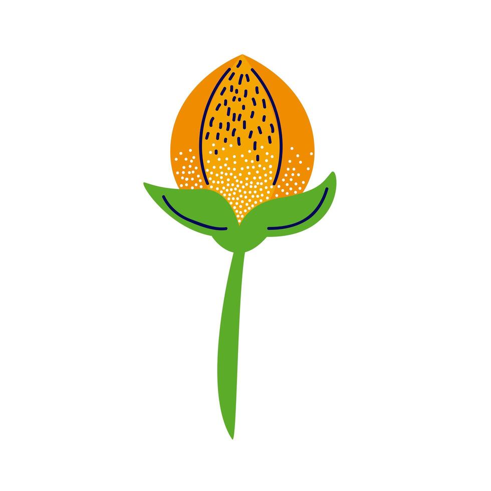 yellow flower garden vector