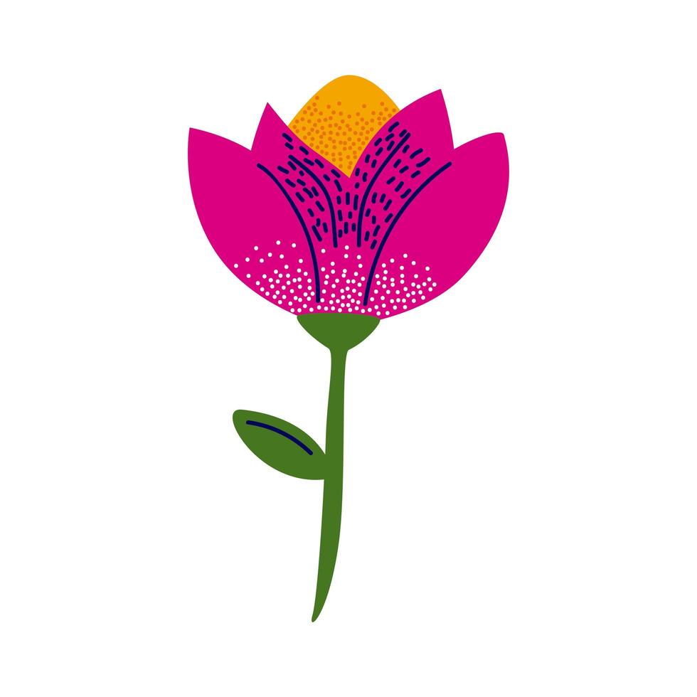 pink flower garden vector