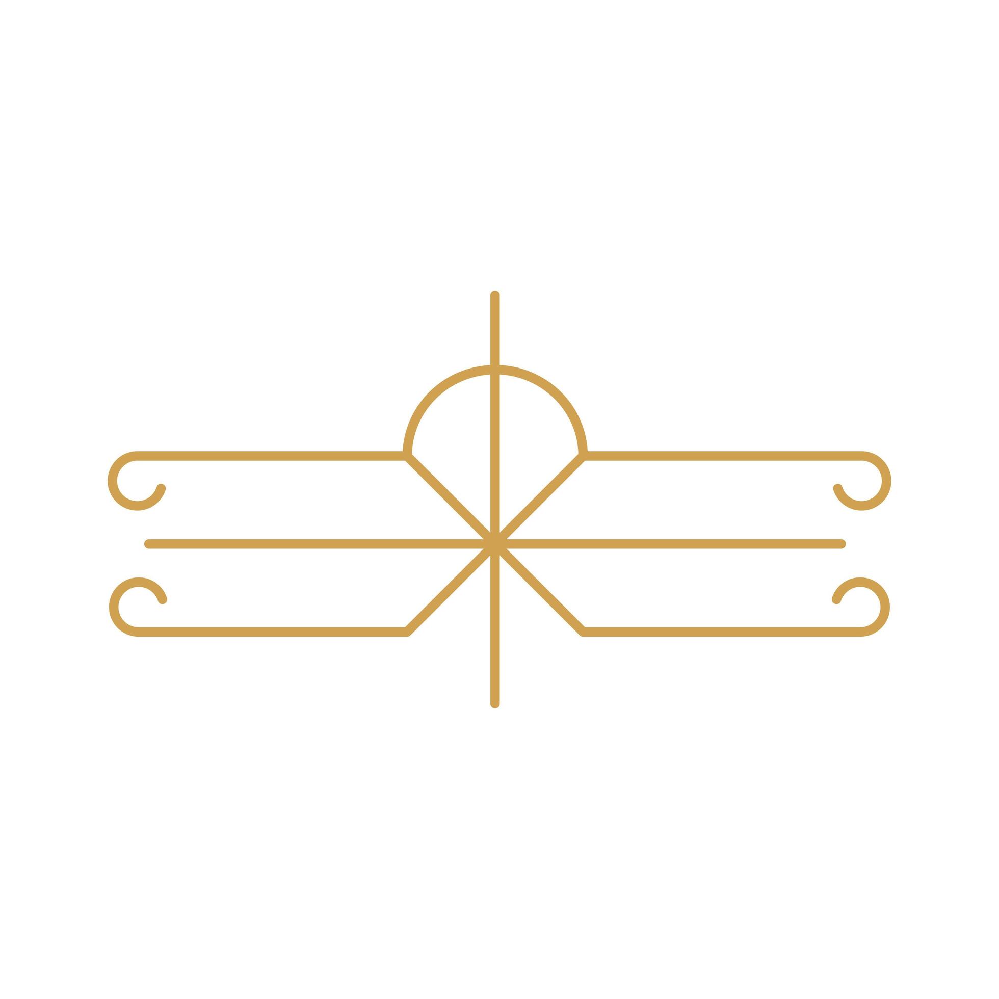gold art deco border 5029036 Vector Art at Vecteezy
