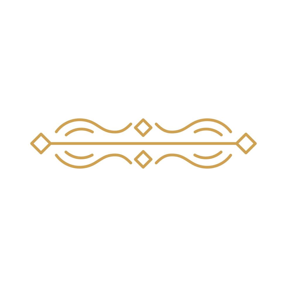 art deco victorian divider vector
