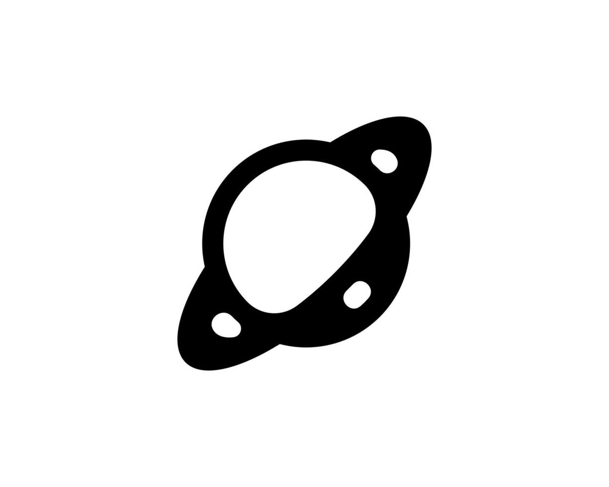 Planet with rign icon isolated on clean background. Planet with ring icon concept drawing icon in modern style. Vector illustration for your web mobile logo app UI design