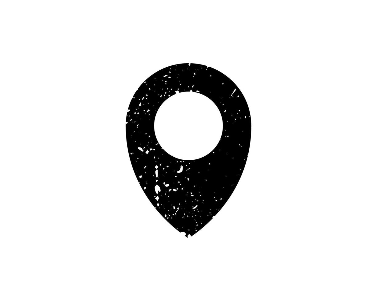 Geo Targeting rubber seal stamp watermark. Icon vector symbol with grunge design and corrosion texture. Scratched black ink sign on a white background.