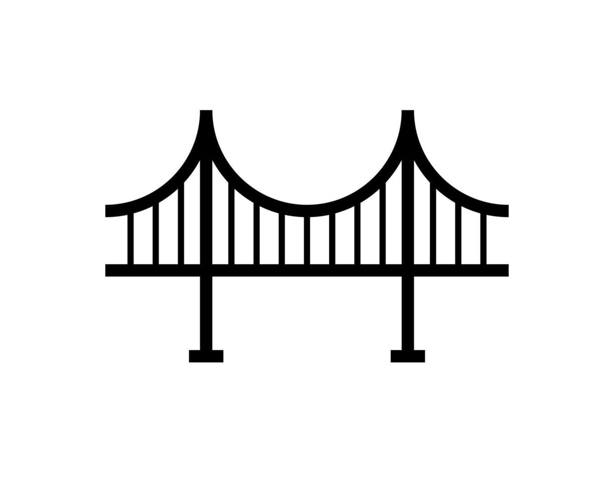 Bridge, suspension, rope icon vector image.Can also be used for building and landmarks . Suitable for mobile apps, web apps and print media.