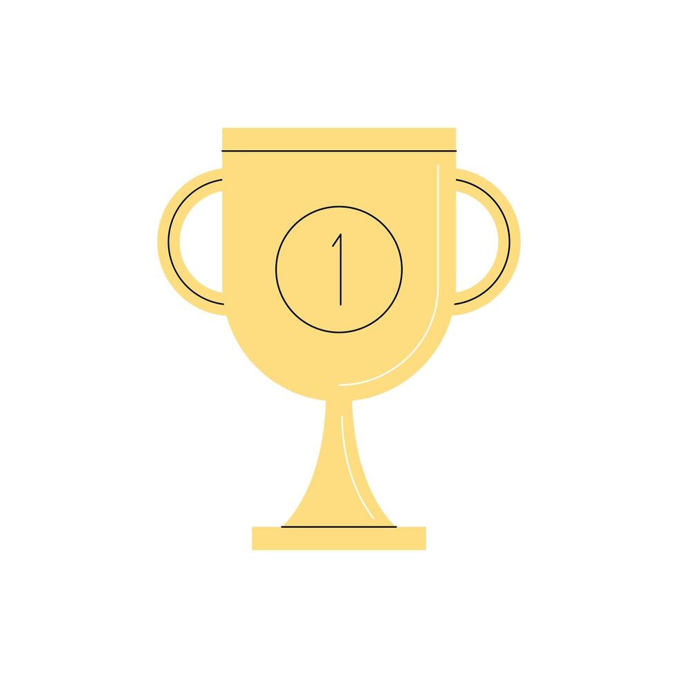 trophy cup award vector