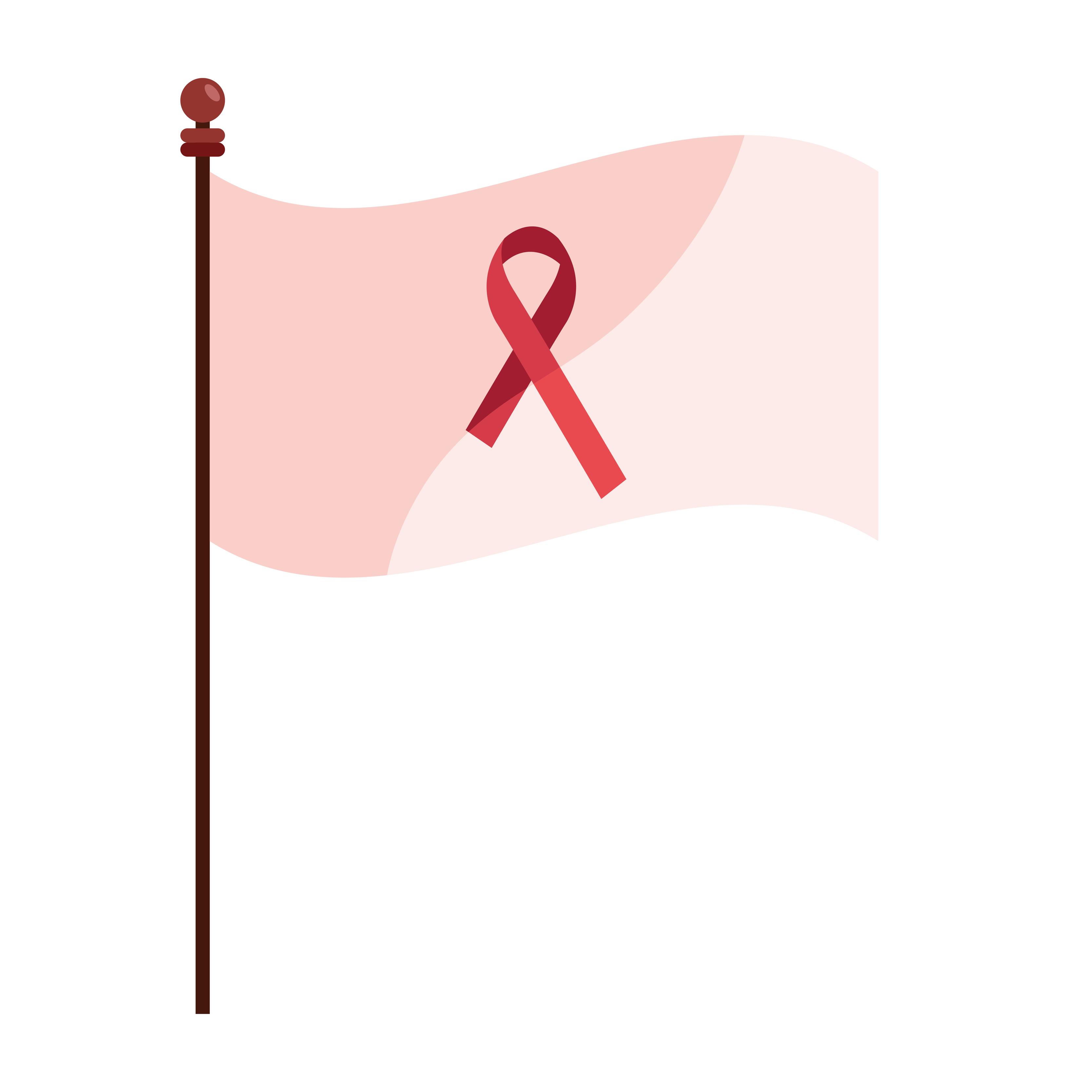 ribbon aids day flag 5029765 Vector Art at Vecteezy