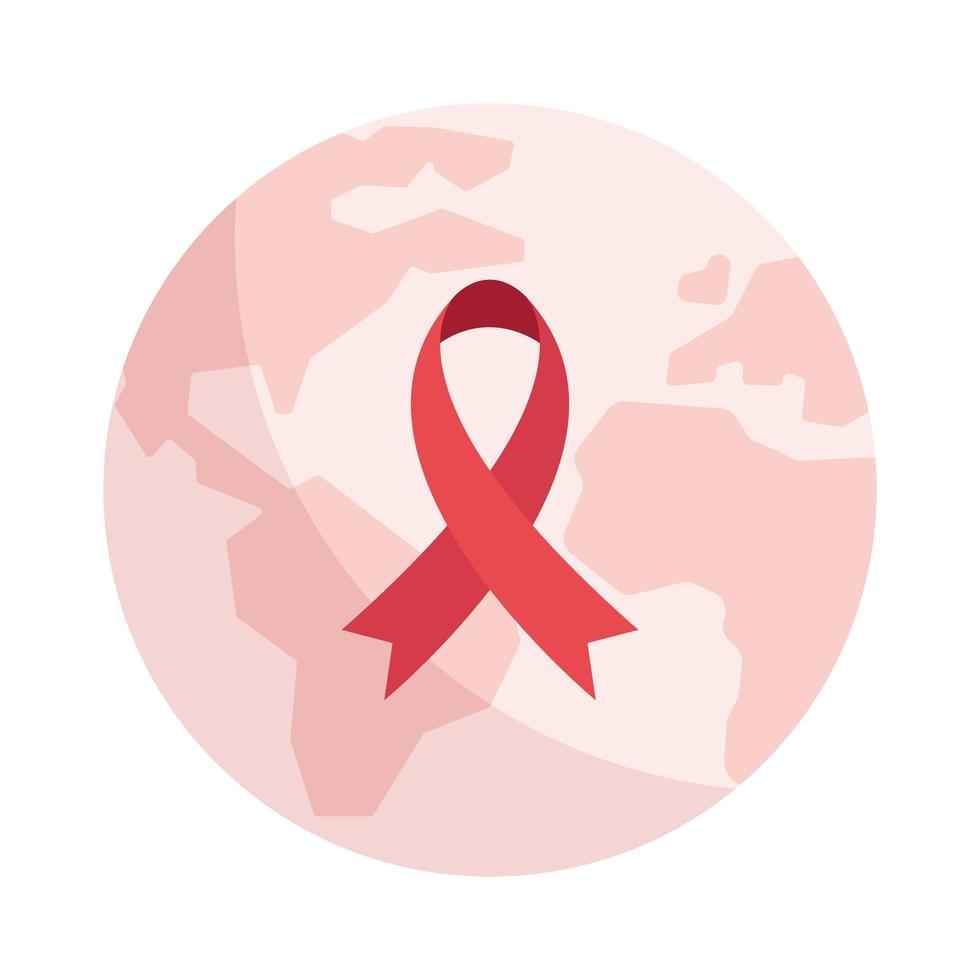 World AIDS Day ribbon vector