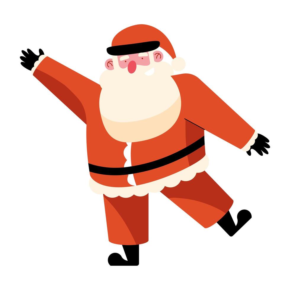 personaje de santa claus vector