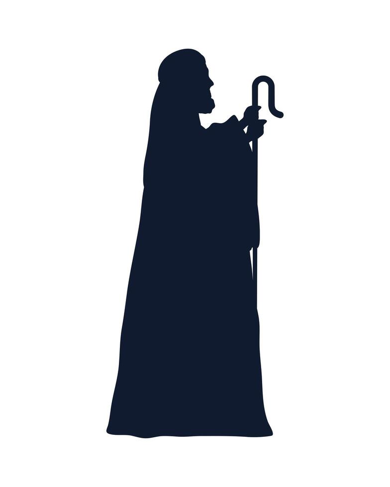 king wizard silhouette vector