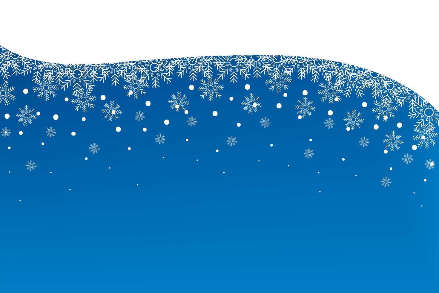 frame with snowflakes vector