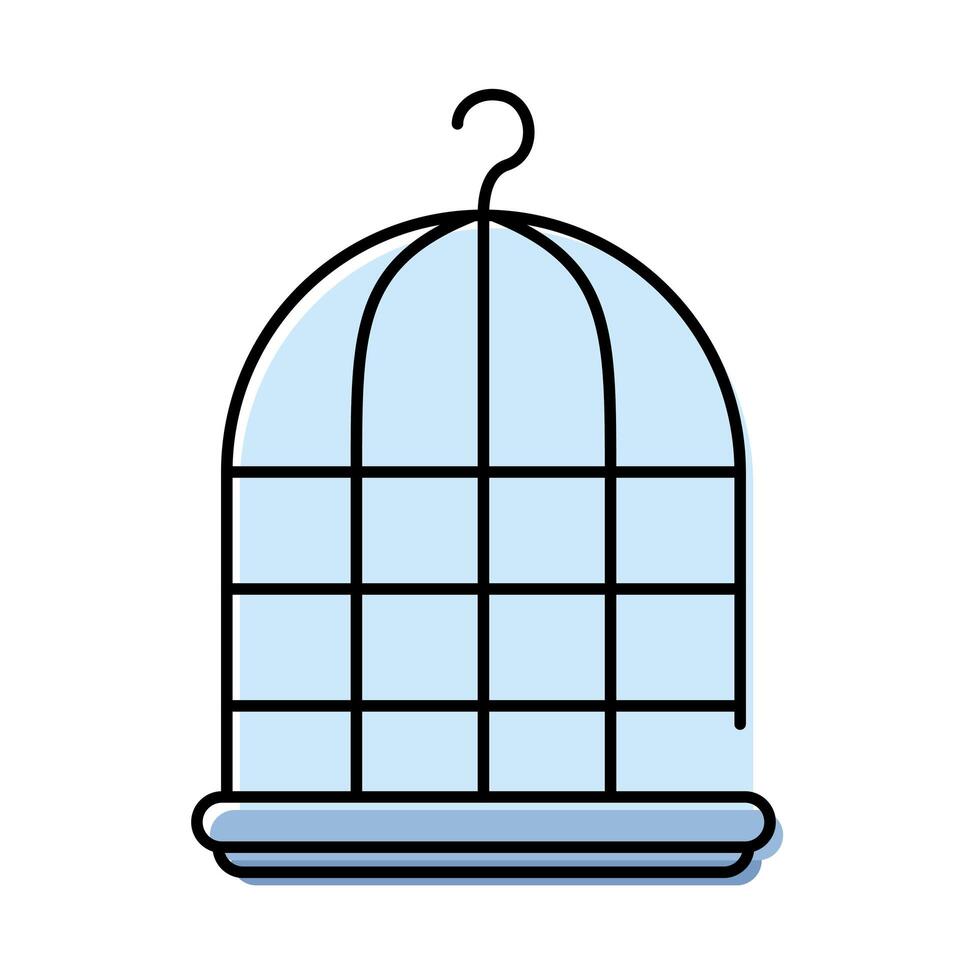cage mascot care element icon vector