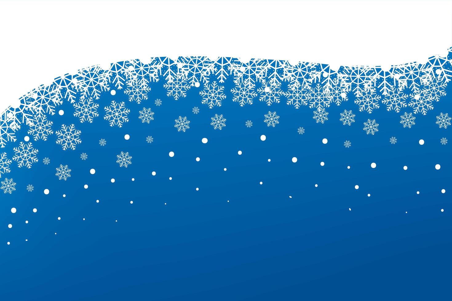 snowflakes waving frame vector