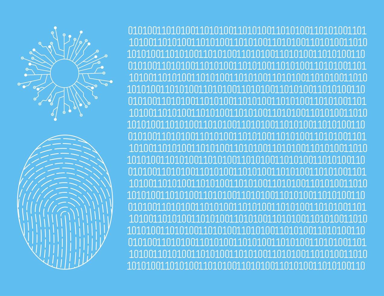 cyber security binary code vector