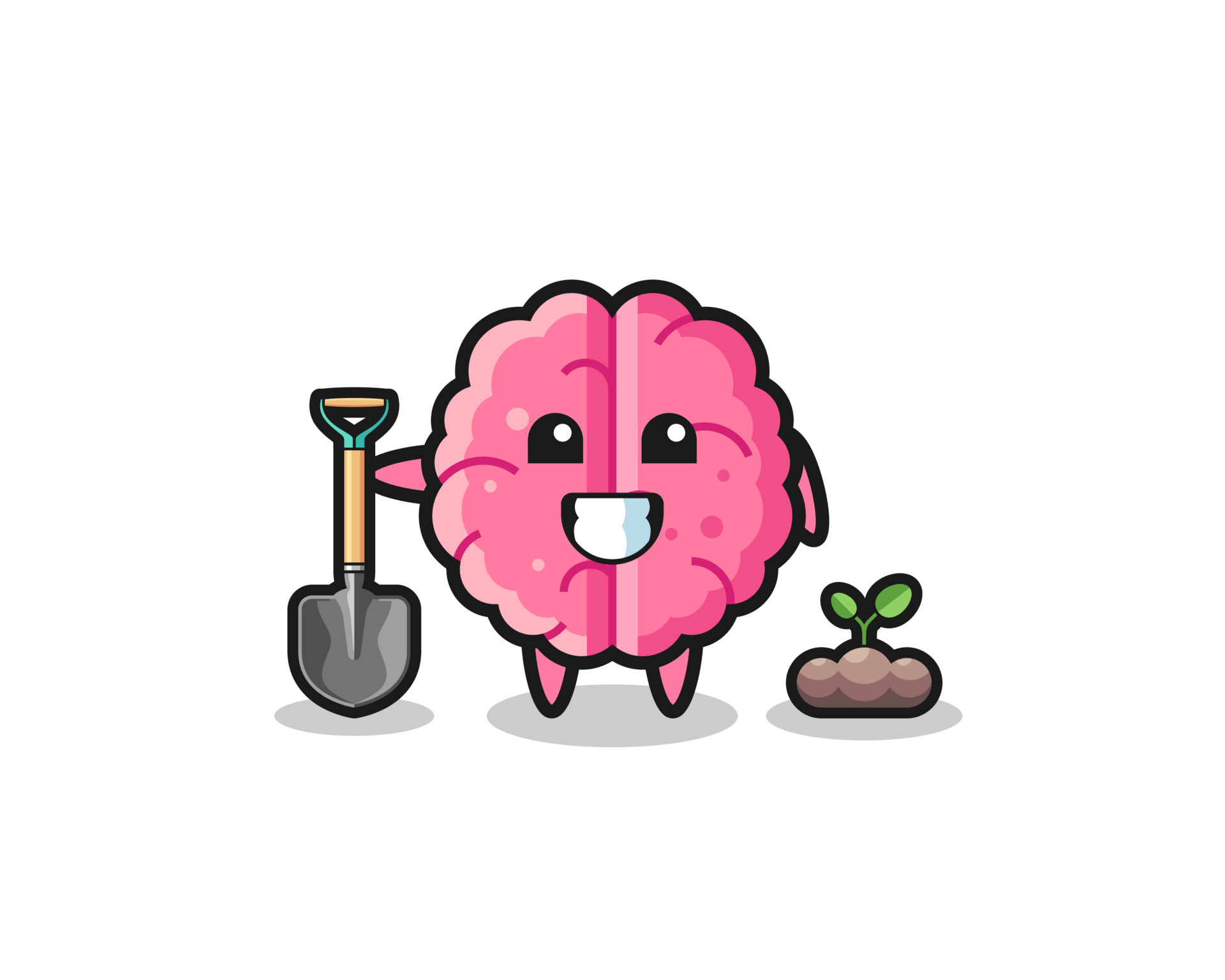 cute brain cartoon is planting a tree seed 5031344 Vector Art at Vecteezy cute brain cartoon is planting a tree seed 5031344 Vector Art at Vecteezy
