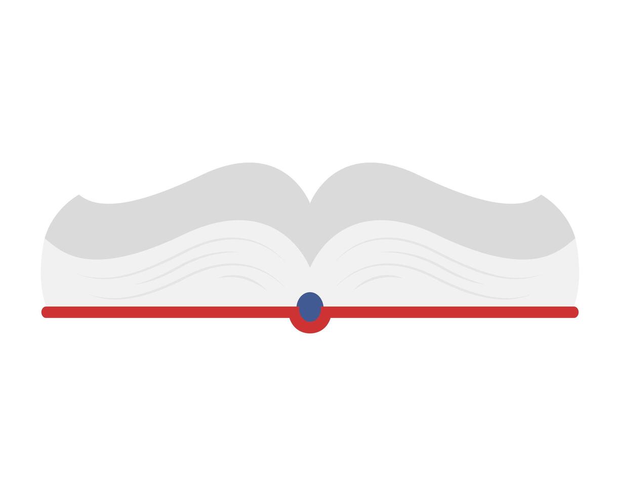 text book open school supply icon vector