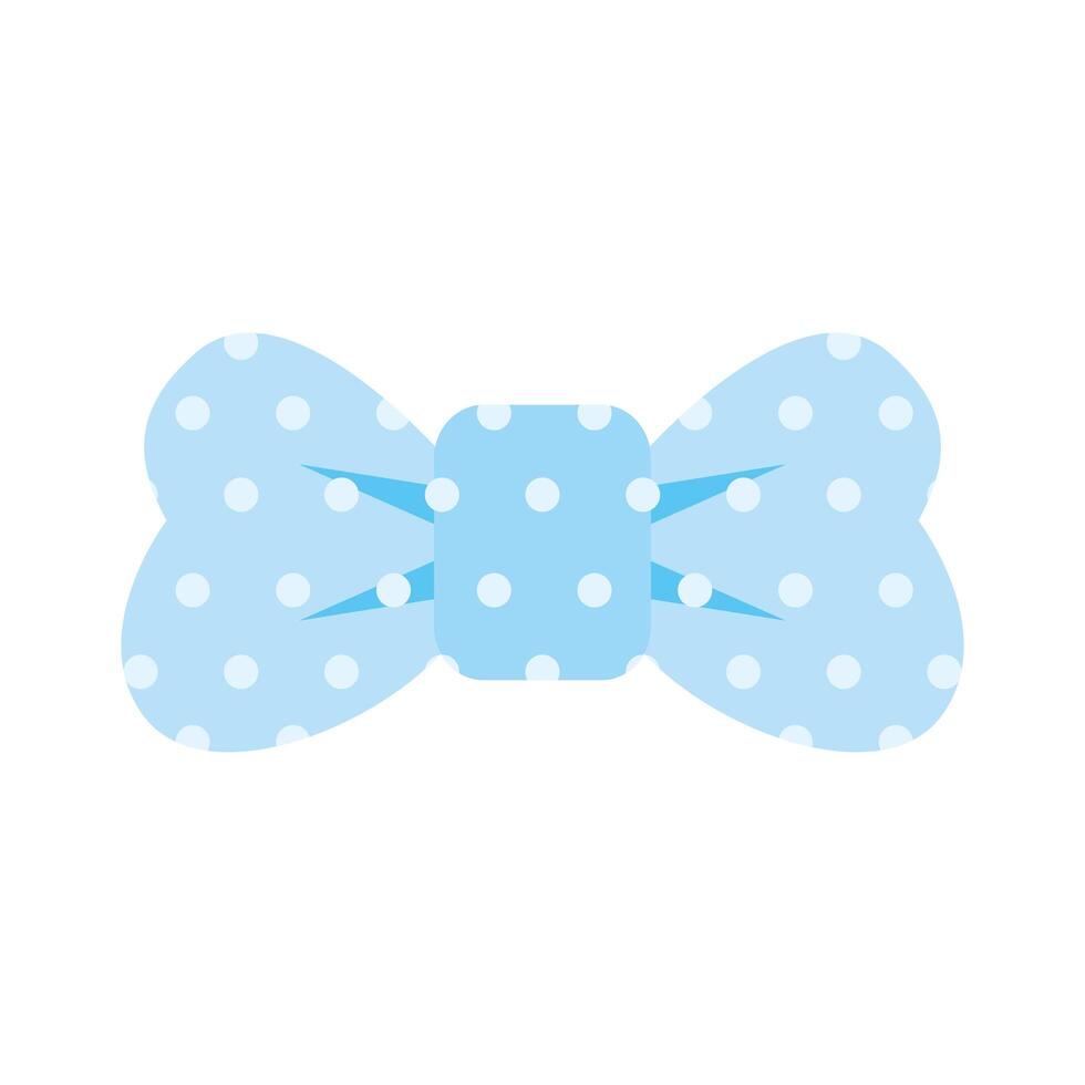 cute baby necktie bow accessory vector