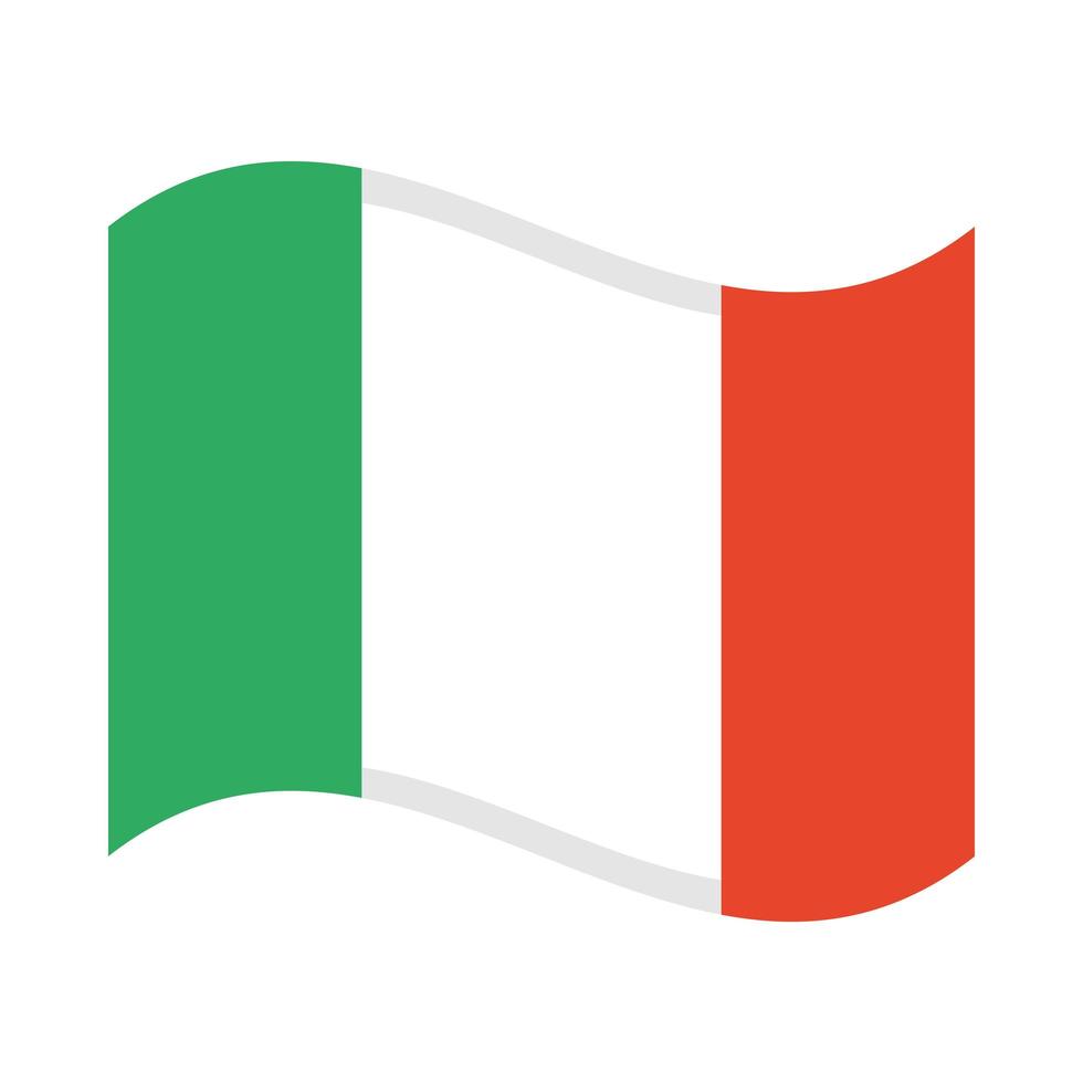 mexican flag fill style icon vector