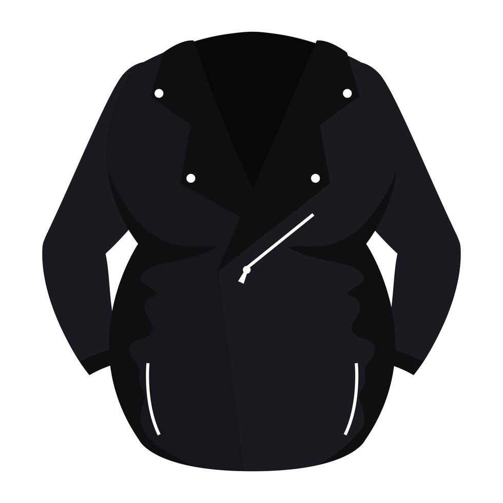 motorcycle jacket wear isolated icon vector