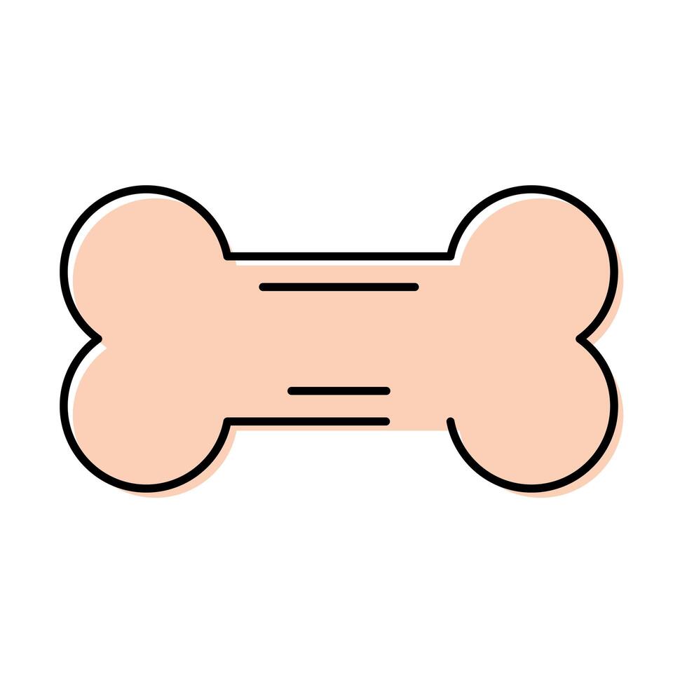 bone mascot care element icon vector