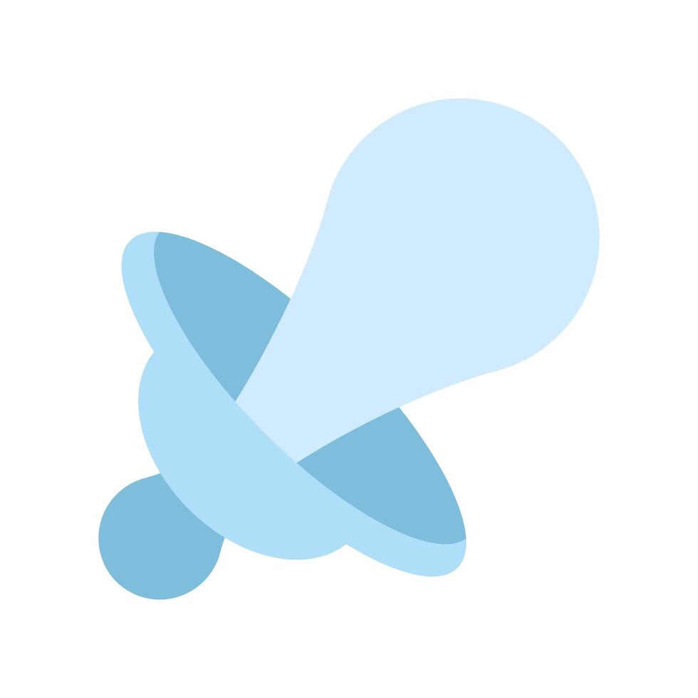 cute pacifier baby accessory icon vector