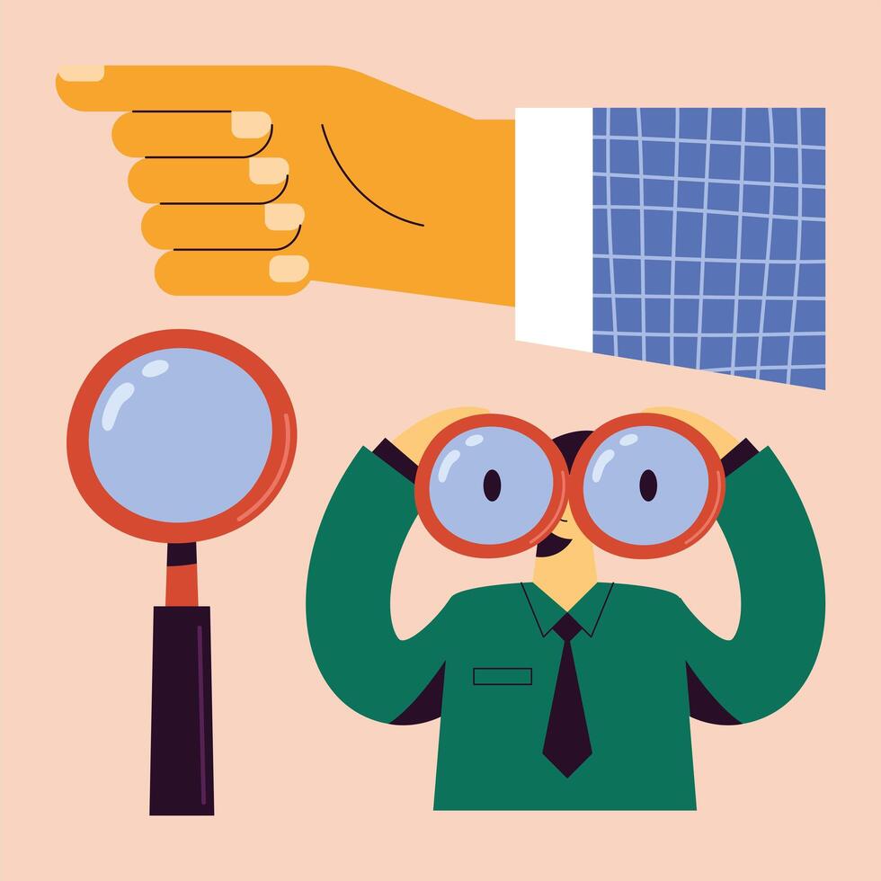 we are hiring three icons vector