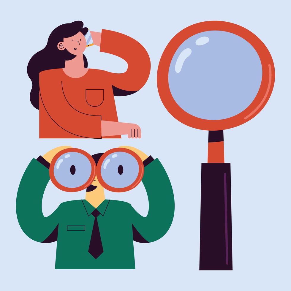 three we are hiring icons vector