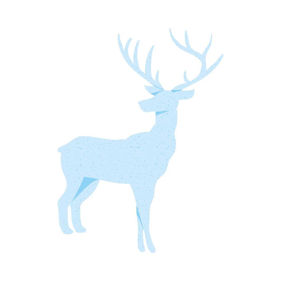 snow reindeer seasonal vector