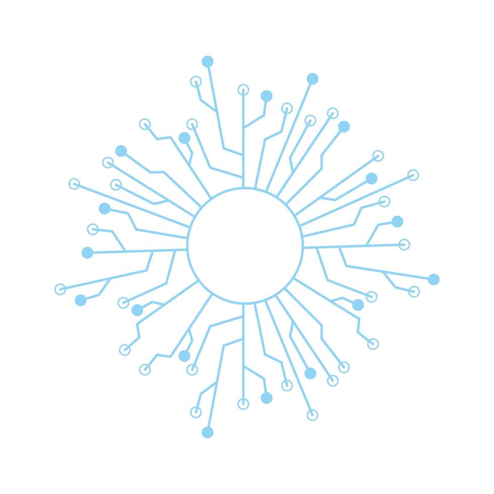 diseño de circuito eléctrico vector