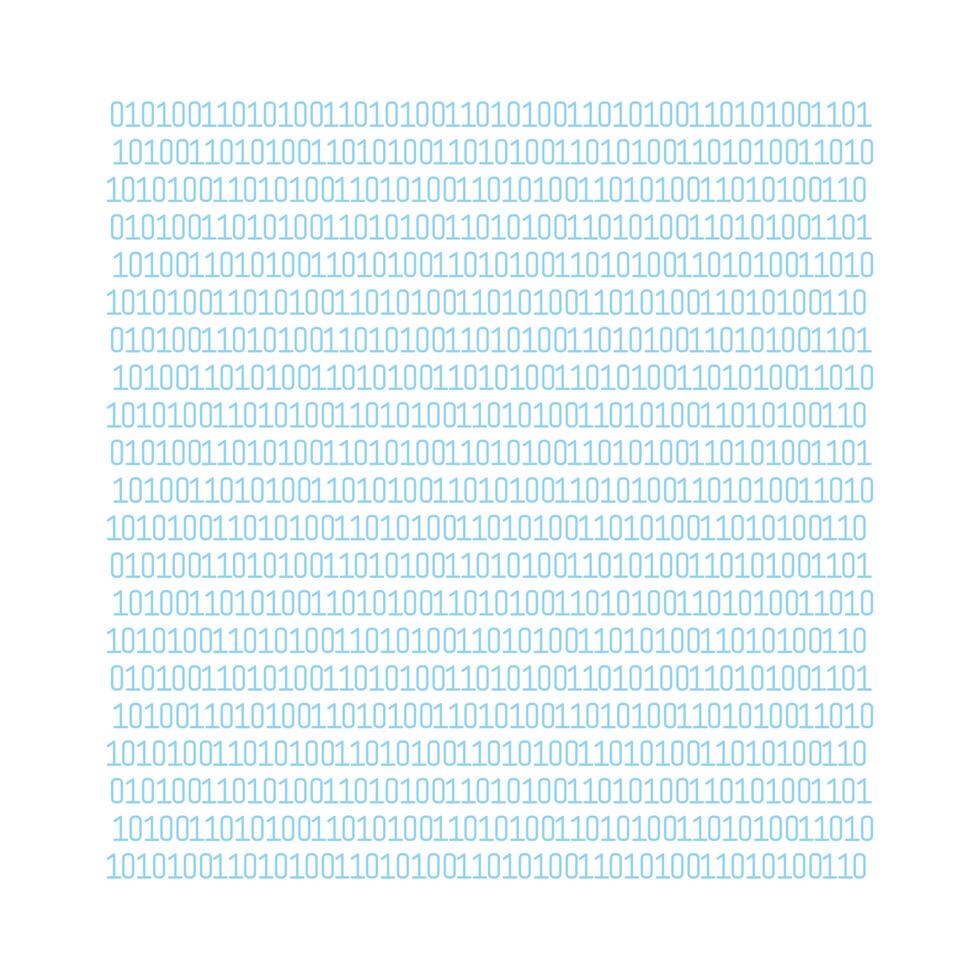binary code technology vector