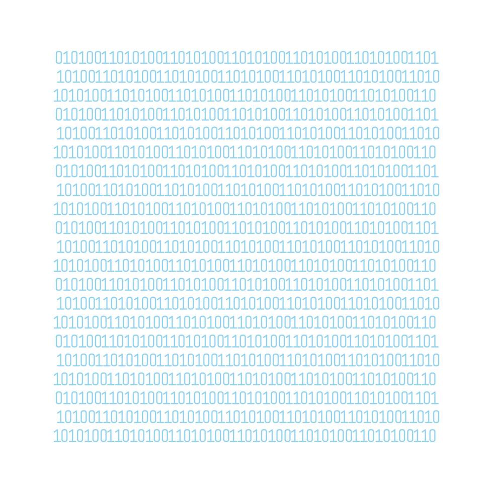 binary code technology vector