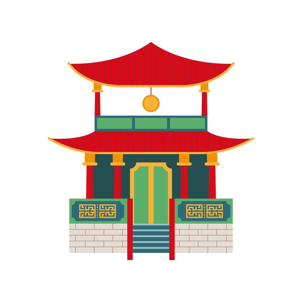 chinese culture pagoda vector