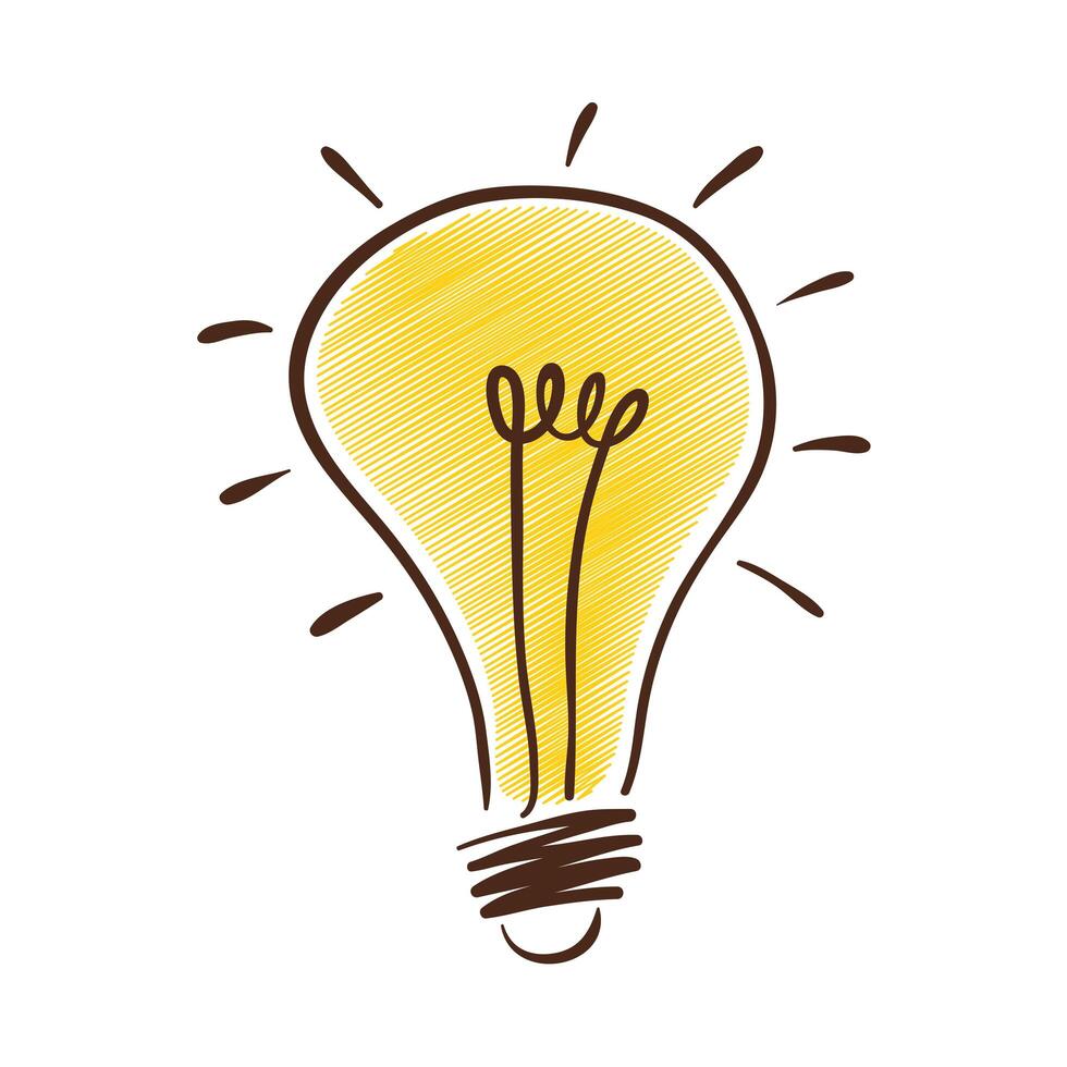 on bulb light vector