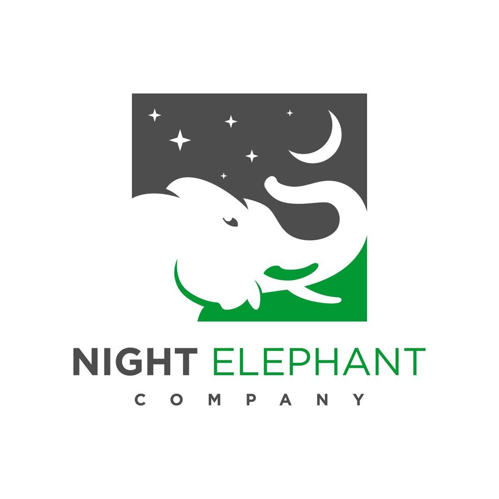 elephant logo design vector