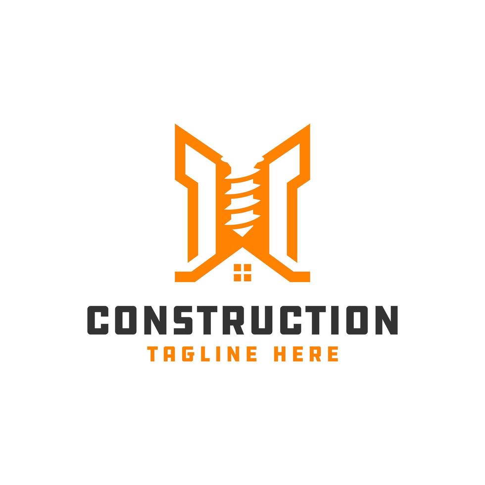 modern building construction logo vector