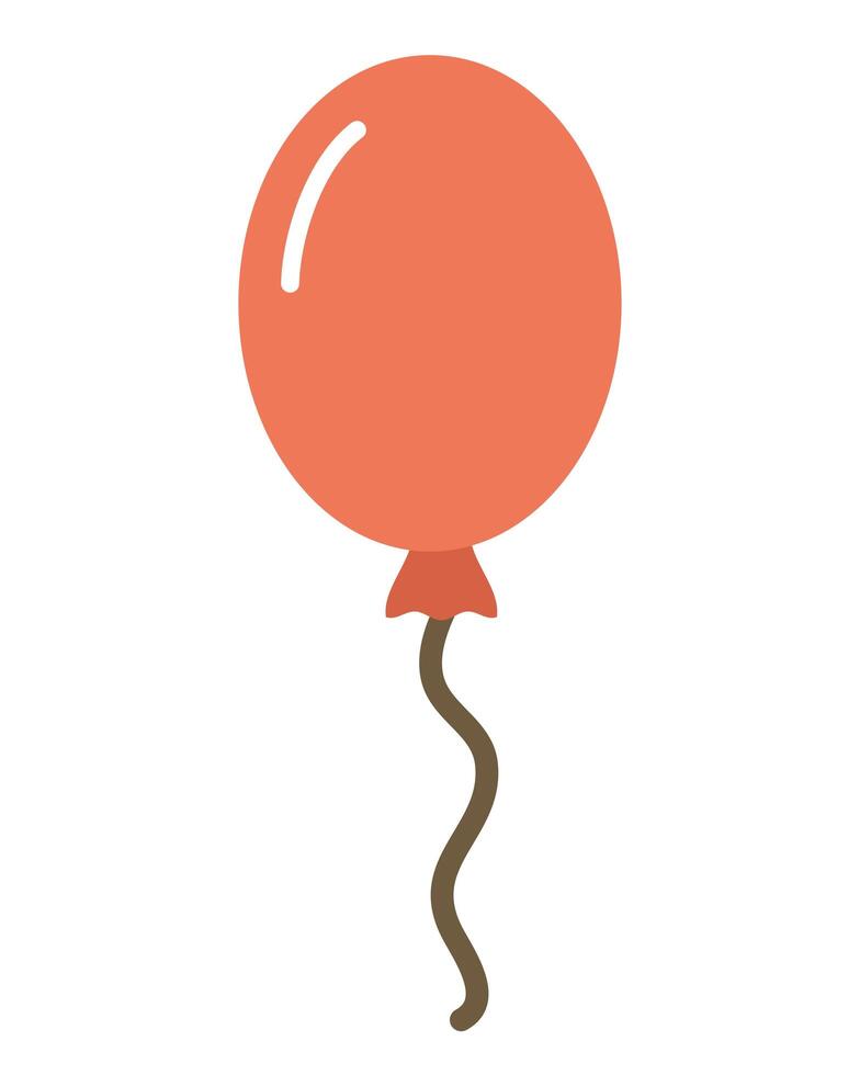 balloon helium floating isolated icon vector