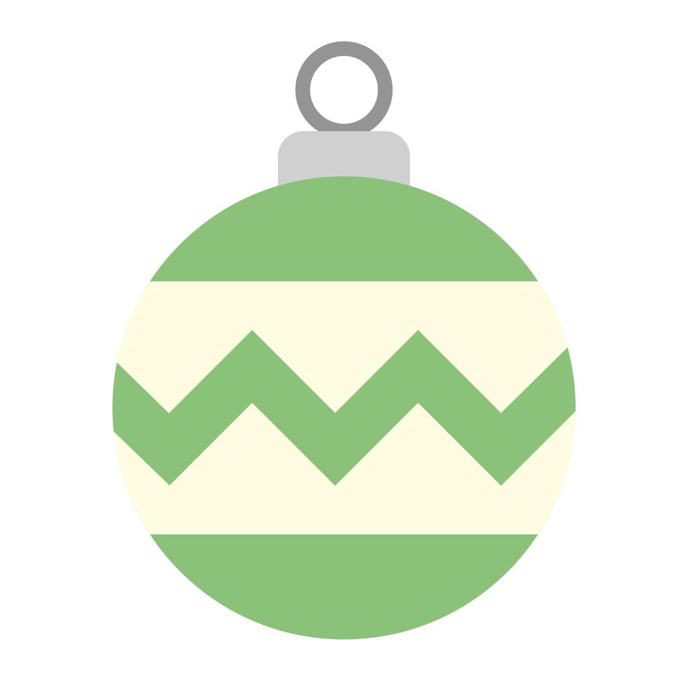 merry christmas ball isolated icon vector