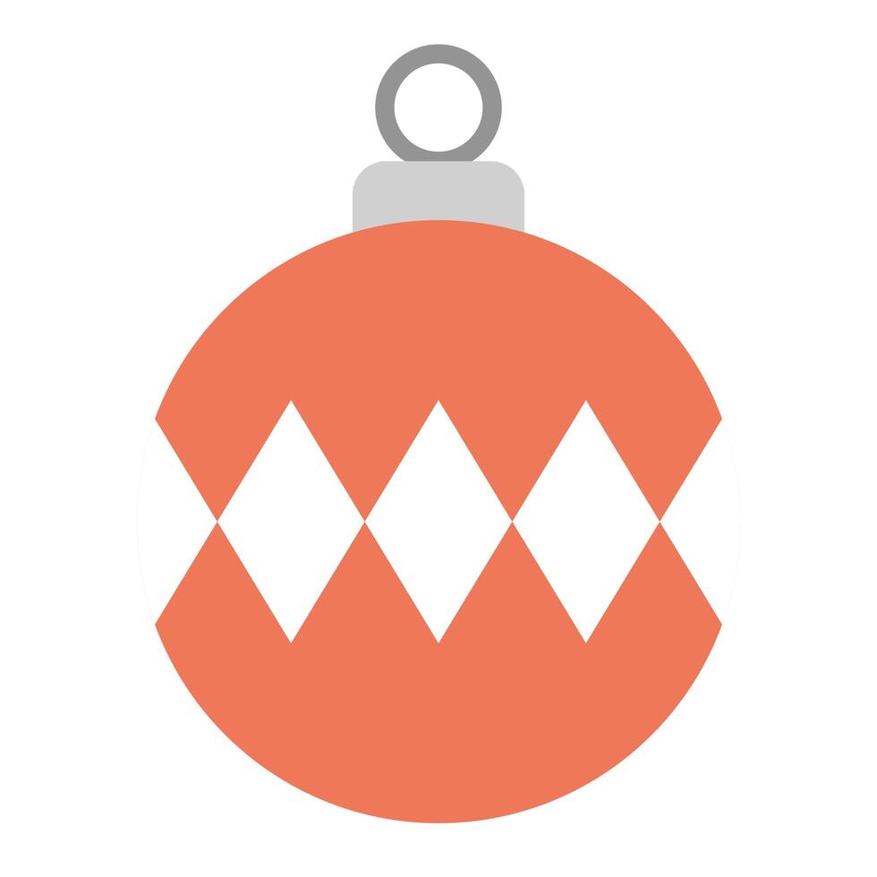 merry christmas ball isolated icon vector