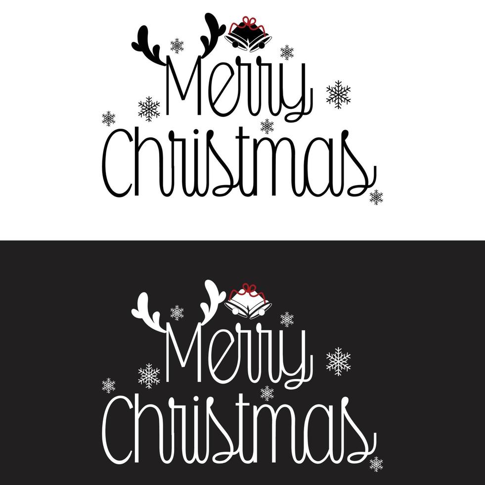 Christmas And New Year typography t-shirt design. vector