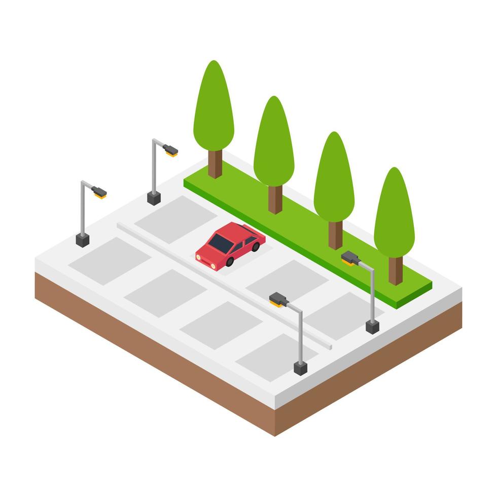 Town Parking Concepts vector