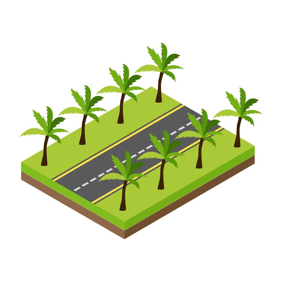 Trendy Road Concepts vector