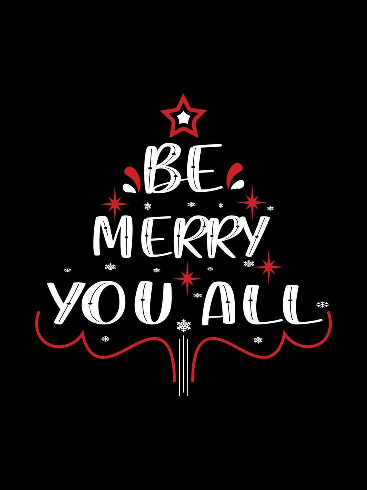 Merry Christmas lettering typography quote. Christmas t-shirt design. Christmas merchandise designs vector