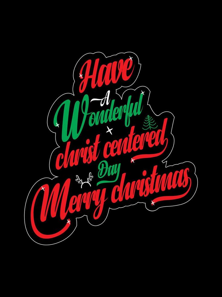 Merry Christmas lettering typography quote. Christmas t-shirt design. Christmas merchandise designs vector