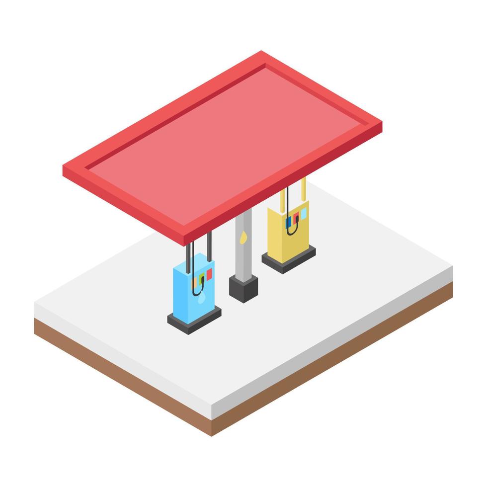 conceptos de bomba de combustible vector