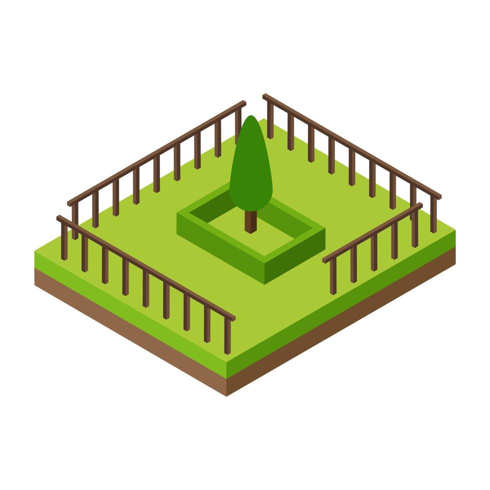 Trendy Park Concepts vector