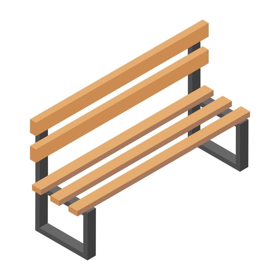 Trendy Bench Concepts vector