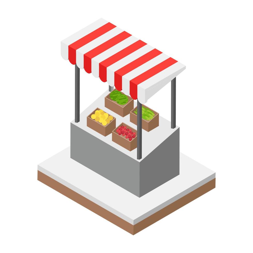 Fruit Kiosk Concepts vector