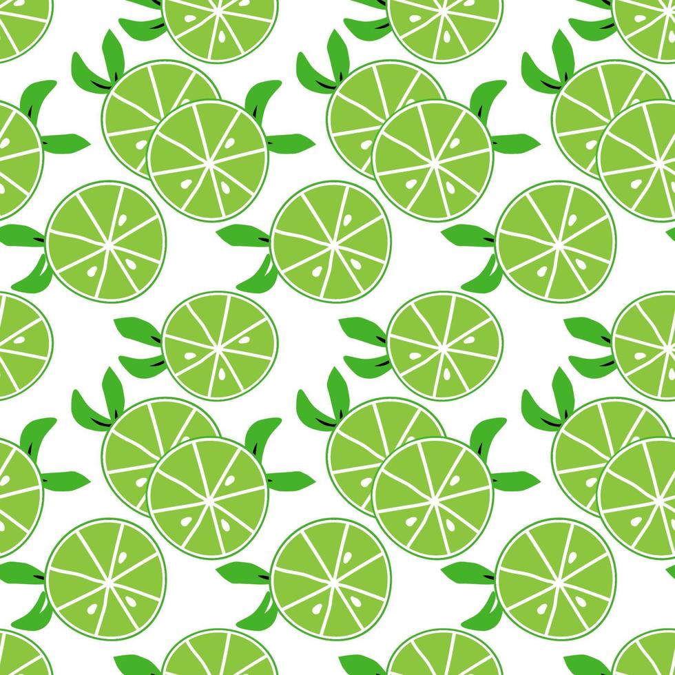 Summer fruit seamless pattern,citrin background vector