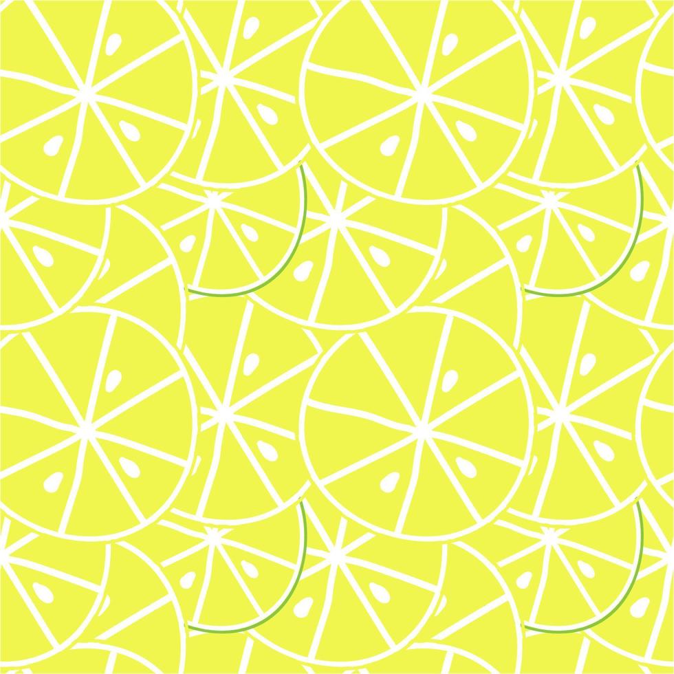 Summer fruit seamless pattern,citrin background vector