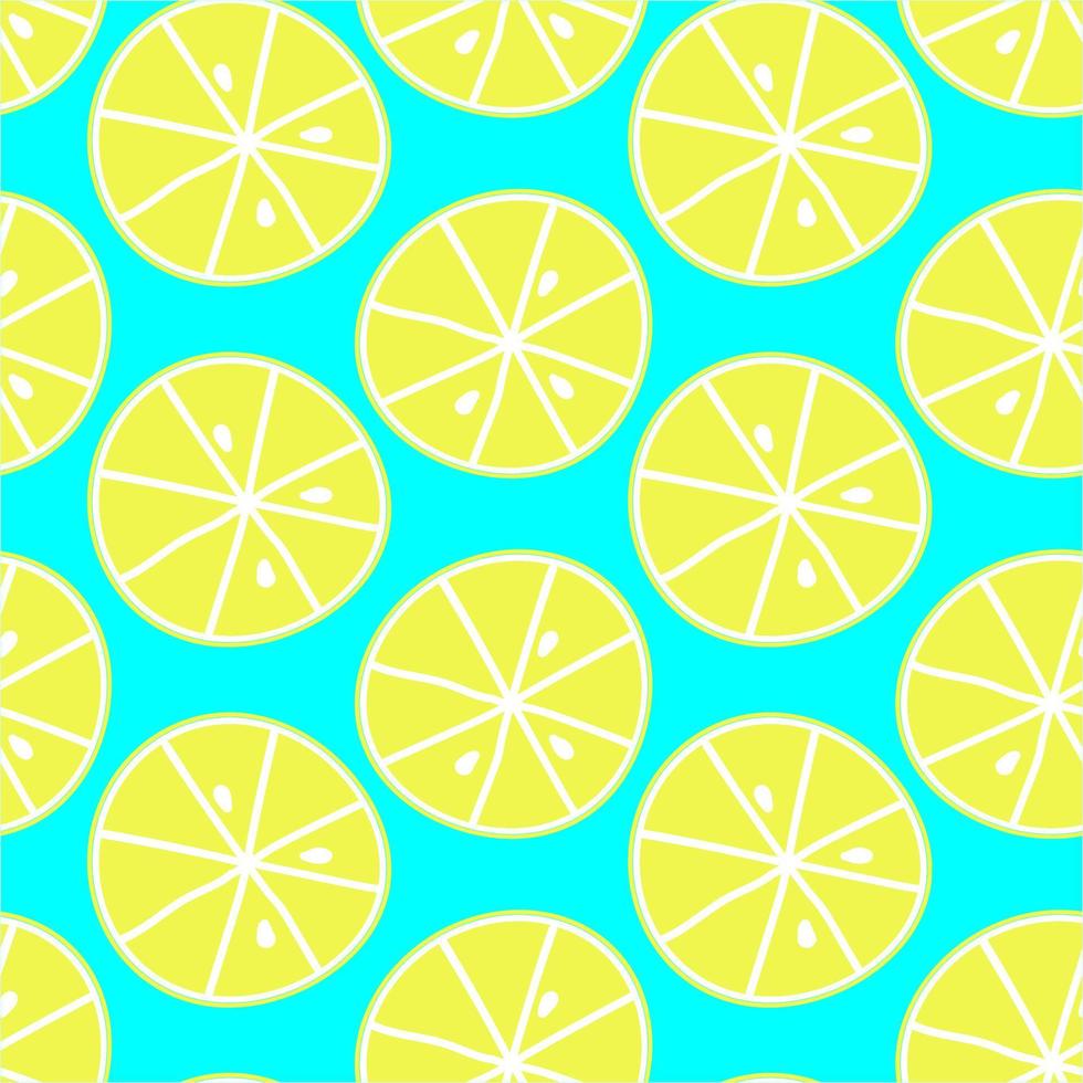 Summer fruit seamless pattern,citrin background vector